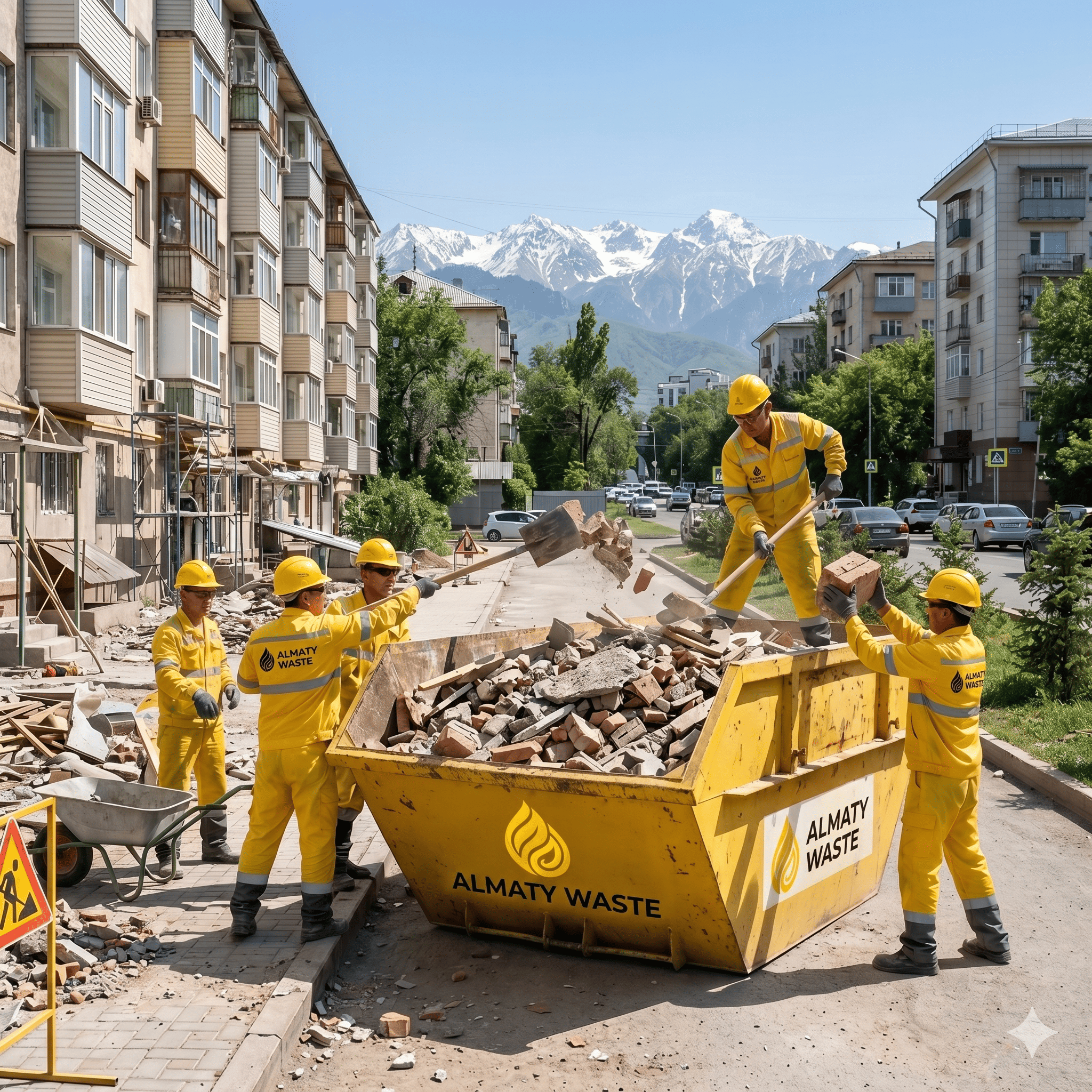 Вывоз строительного мусора — Almaty Waste