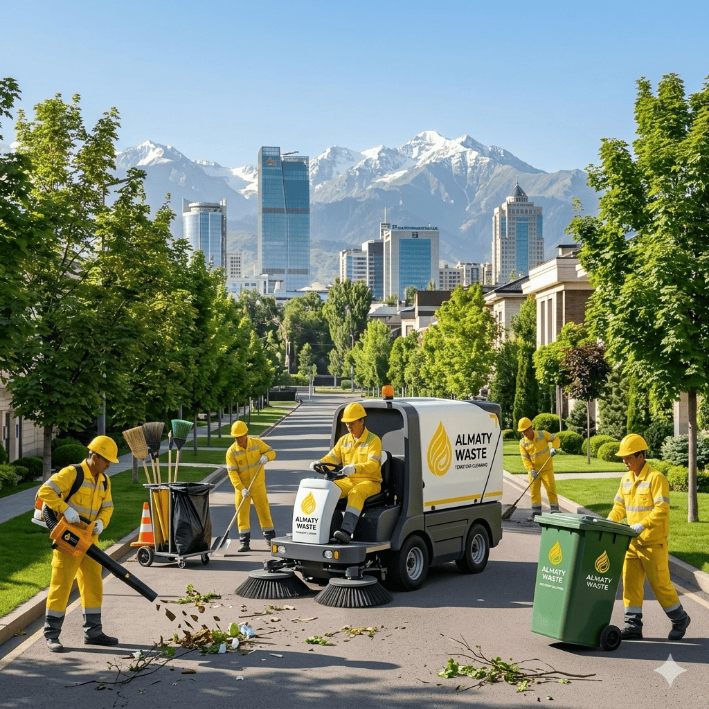 Уборка территорий — Almaty Waste